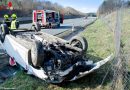 Stmk: Autoüberschlag auf der Südautobahn bei Mooskirchen