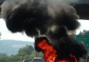 Schweiz: Auto geht nach Auffahrunfall auf der A3 in Flammen auf