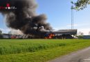 Deutschland: Großfeuer in Mulsum zerstört Lagerhalle – Schaden nahezu 500.000 Euro