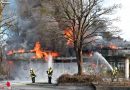 Bayern: Großbrand in München → Kulturpavillion in Vollbrand