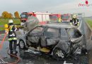 Bayern: Pkw geht bei Unfall auf A99 bei München in Flammen auf