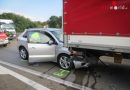 Stmk: Personenrettung bei Unfall mit zwei Lkw und einem Pkw auf A2