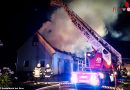 Stmk: Fünf Feuerwehren bei Wirtschaftsgebäudegroßbrand in Nestelbach bei Graz