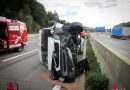 Stmk: Vier Verletzte bei Kollision eines Pkw mit Klein-Lkw auf der A2 bei Laßnitzhöhe