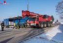 Nö: Feuerwehr Micheldorf bei Lkw-Bergung in Nußbach im Einsatz