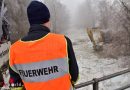 Oö: Eisstau auf der Aurach → Überflutungen befürchtet