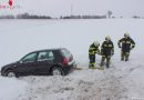 Oö: Zwei Fahrzeugbergungen der Feuerwehr Ohlsdorf am 15.1.2017 (+Videos)