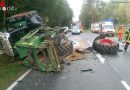 Deutschland: Radverlust bei Verkehrsunfall zwischen Traktor und Pkw
