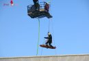 Bgld: Feuerwehr Oberwart bei Einsatzübung bei Burgenlands erster Feuerwehrmesse