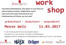 Vorabinfo Workshop für Feuerwehrleute → 11. März 2017 in Wels / abgesagt