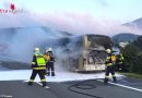 Stmk: Brennender Autobus auf der S 35 bei Peggau