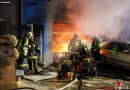 Oö: Brand in einer Garage in Pichl bei Wels fordert Feuerwehren