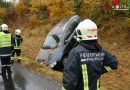 Bgld: Herrenloses Auto nach Rollfahrt mit SRF-Kran von Böschung geborgen