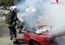 Bgld: Autobrand bei Park- & Ride-Anlage: Buslenker verweigert Feuerlöscherhilfe und fährt davon