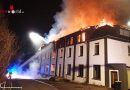 Deutschland: Großbrand eines älteren, mehrgeschossigen Betriebes in Plettenberg