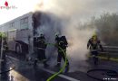 Nö: Brand eines Röntgenbusses auf der A1 bei St. Pölten