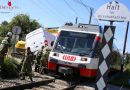 Oö: Kleintransporter in Prambachkirchen von Linzer Lokalbahn gerammt