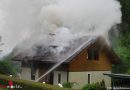 Stmk: Feuerwehrabschnitt Leoben bei Wohnhausbrand im Einsatz