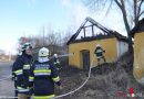 Nö: Neun Feuerwehren bei brennendem Presshaus in Pulkau im Einsatz