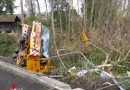 Schweiz: 72-Tonnen-Mobilkran bei Holzfällarbeiten umgestürzt