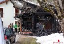 Oö: Brand einer Holzhütte in Roßleithen griff auf Wohnhaus über