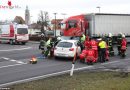 Oö: Zwei Verletzte bei Kreuzungsunfall nahe dem Sattledter Feuerwehrhaus