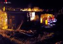 Deutschland: Schuppen in Schiffdorf am Silvestertag in Flammen