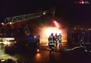 Deutschland: 500.000,- Euro Lagerhallenfeuer in Neujahrsnacht 2017 in Schiffdorf