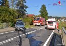 Oö: Zwei Verletzte bei Kreuzungsunfall auf der B 129 in Schönering