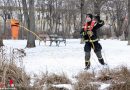 Nö: Eisrettungsübung in Schwechat