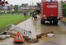 Oö: Überflutung nach heftigen Unwetter in Schwertberg