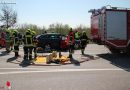 Oö: Großaufgebot an Kräften bei Unfall mit Personenrettung auf der B3 bei Schwertberg