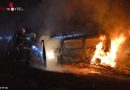 Tirol: Kleintransporter auf der A 12 Höhe Rietz in Vollbrand