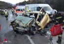Tirol: Eingeklemmte Person bei Verkehrsunfall auf B 171