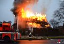 Deutschland: Feuer zerstört über 135 Jahre altes Reetdachhaus in Stade