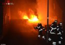 Deutschland: Schuppen brennt in voller Ausdehnung – Feuerübergriff auf Wohnhaus in Stade verhindert