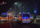 Deutschland: 26-jähriger Fahrer fährt mit Auto ohne Führerschein in die Schwinge → Großeinsatz für Feuerwehr und DLRG