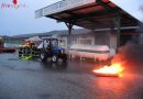 Stmk: Feuerwehr Stainz beübte Fahrzeugbrand auf Firmenareal