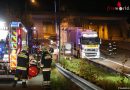 Oö: Lkw brannte nach Tunnelausfahrt in Steinhaus bei Wels im Bereich der Hinterachse