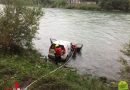 Oö: Autobergung aus Fluss am Enns-Kai in Steyr