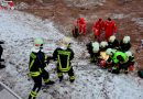 Oö: Personenrettung über Böschung nach Autounfall in Steyregg