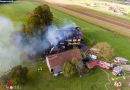 Oö: Großeinsatz mit über 170 Kräften bei Bauernhofbrand in Strass im Attergau