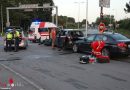 Oö: Auffahrunfall mit zwei Pkw und Motorrad → Autolenker in Thalheim starb an Herzstillstand