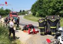 Oö: Verletzte bei Kollision zwischen Motorrad und Pkw in Tragwein