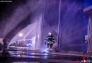 Oö: Brandübung zweier Feuerwehren bei Trauner Firma Pflaum & Söhne