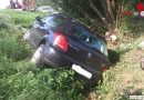 Bgld: Auto nach Alleinfahrt in Tauka mit SRF aus Schräglage geborgen