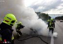 Nö: VW-Polo brannte auf Stockerauer Schnellstraße bei Tulln im Motorraum