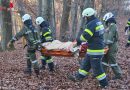 Stmk: Menschenrettung im Wald von Übersbach