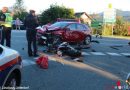 Sbg: Zwei Schwerverletzte bei Unfall mit Pkw und Motorrad in Thalgau