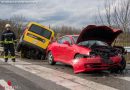 Nö: Pkw bei Verkehrsunfall in St. Valentin in die Leitschiene geschleudert